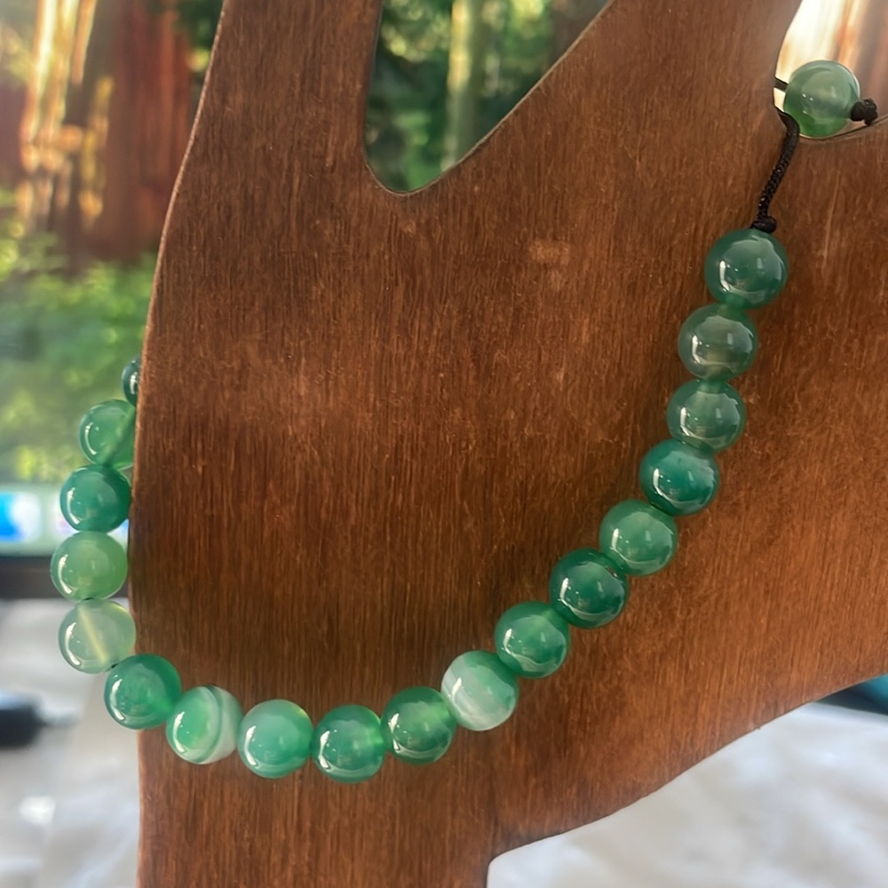 Stylish Green Beaded Bracelet - Picture 4 of 5